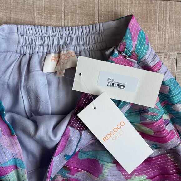 Rococo Sand Lyan Skirt Lilac Lurex Size M - Picture 2 of 5